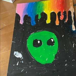 I am selling an alien paining